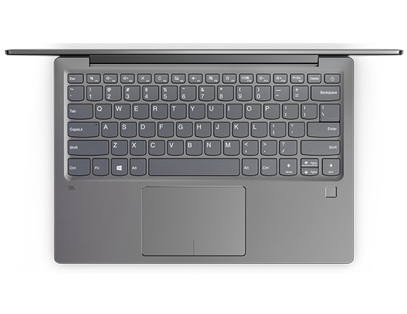Lenovo Ideapad 720S Overhead View of Keyboard