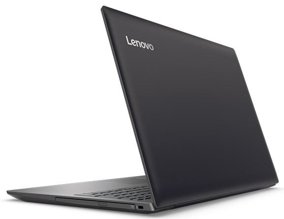 Lenovo Ideapad 320 (15) in Black, Back Right Side View