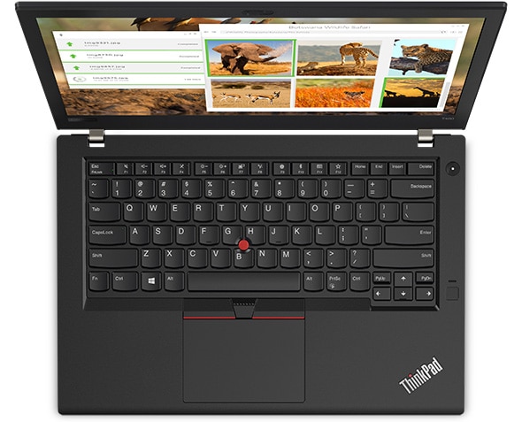 Lenovo ThinkPad T480 - Overhead view of the robust 14