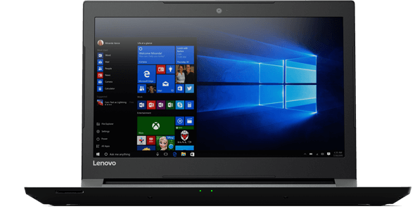 Lenovo V310 (14) display view featuring Windows 10