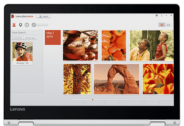 Foto organizzate e ottimizzate con Lenovo® Photo Master 2.0