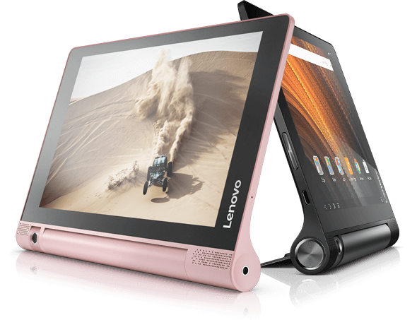 Lenovo Yoga Tab 3 8 in Rose Gold and Classic Black Colors