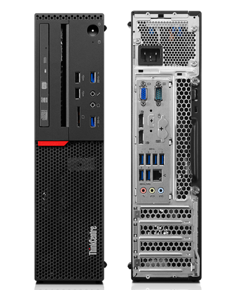 Lenovo ThinkCentre M700 SFF front and back views
