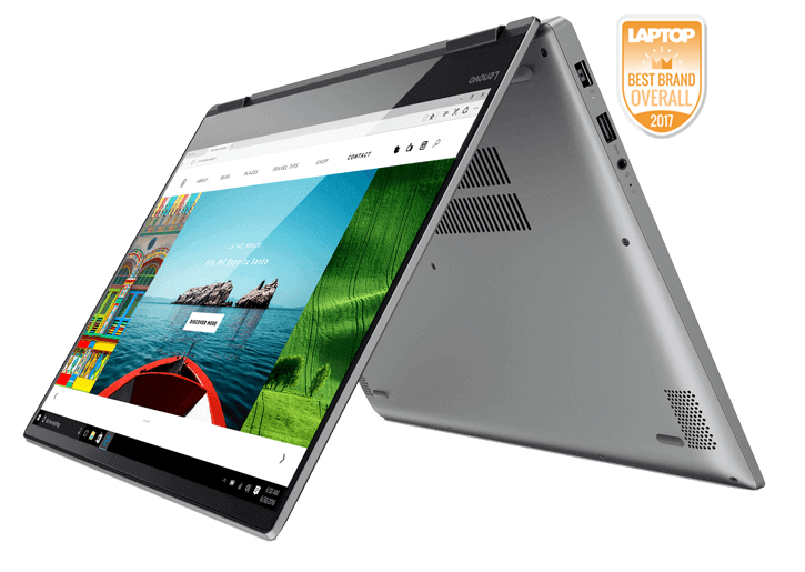 Lenovo Yoga 720 13.3" FHD Laptop with Intel Quad Core i7-8550U / 16GB / 512GB SSD / Win 10 (Platinum Silver)